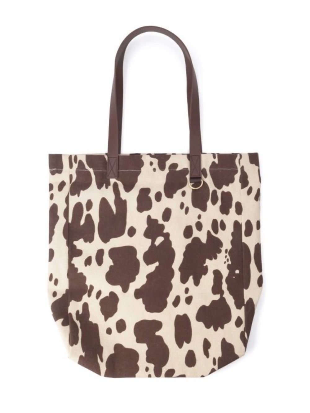 Viral Cow Print Canvas Tote Bag